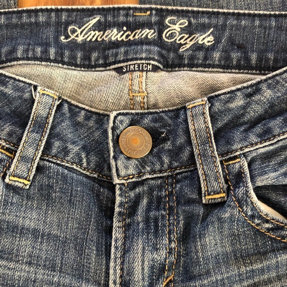 AE hipster ripped jeans size 0 - Picture 3 of 16